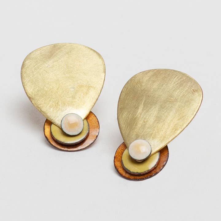 Yellow Honey Earrings for wholesale by ELZA PEREIRA