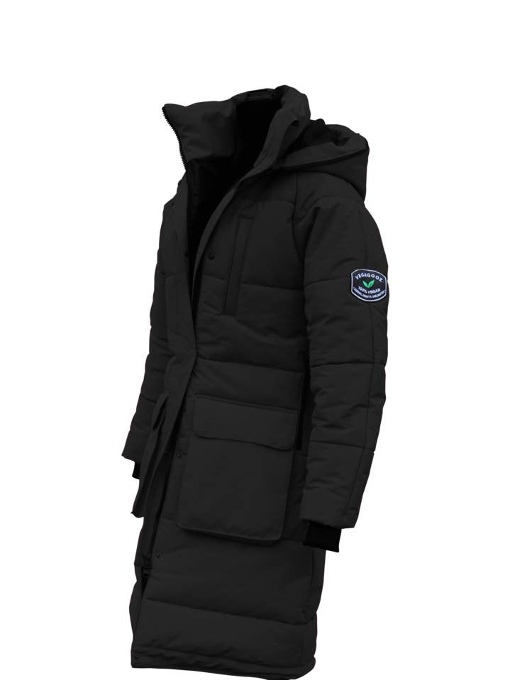 Women's Plant-Powered Parka - Black for wholesale by BOÏDA