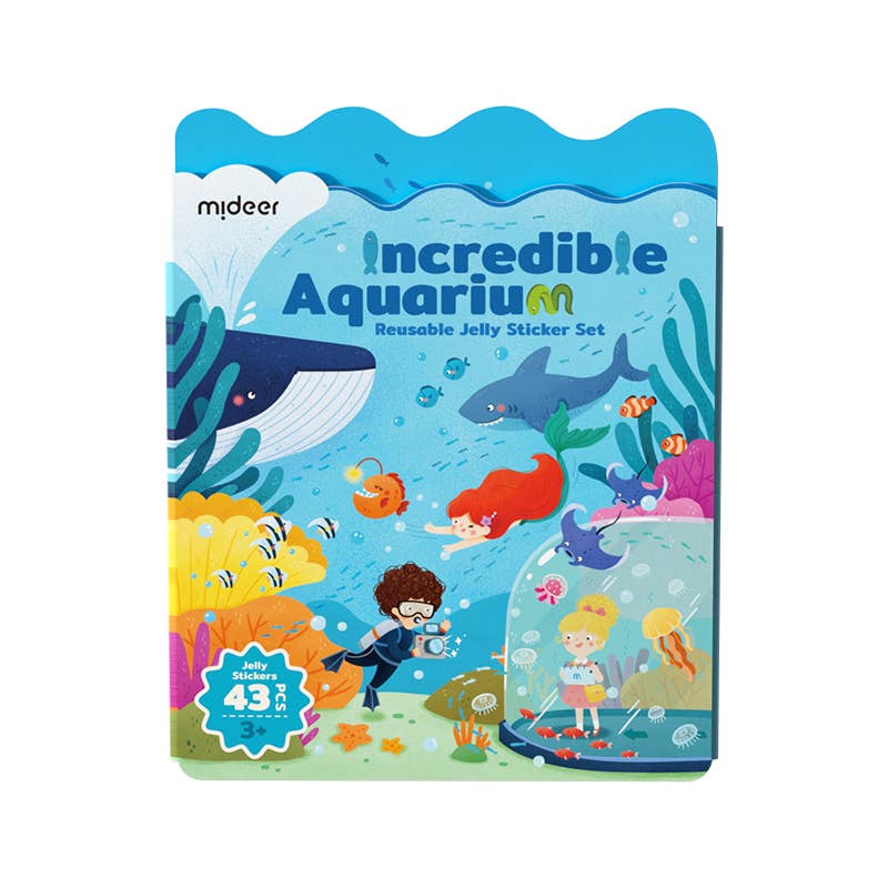 ToysLink - Wholesale Sticker – Child & baby - Mideer Reusable Jelly Sticker Set-Incredible Aquarium