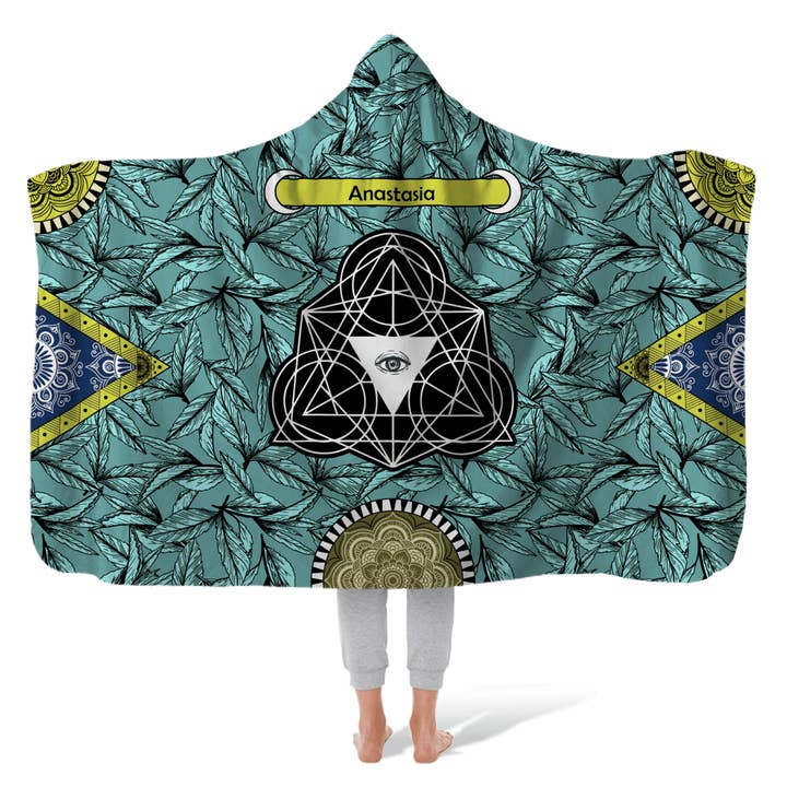 Hooded Fleece Blanket: Gypsy Queen for wholesale by Sam and Zoey