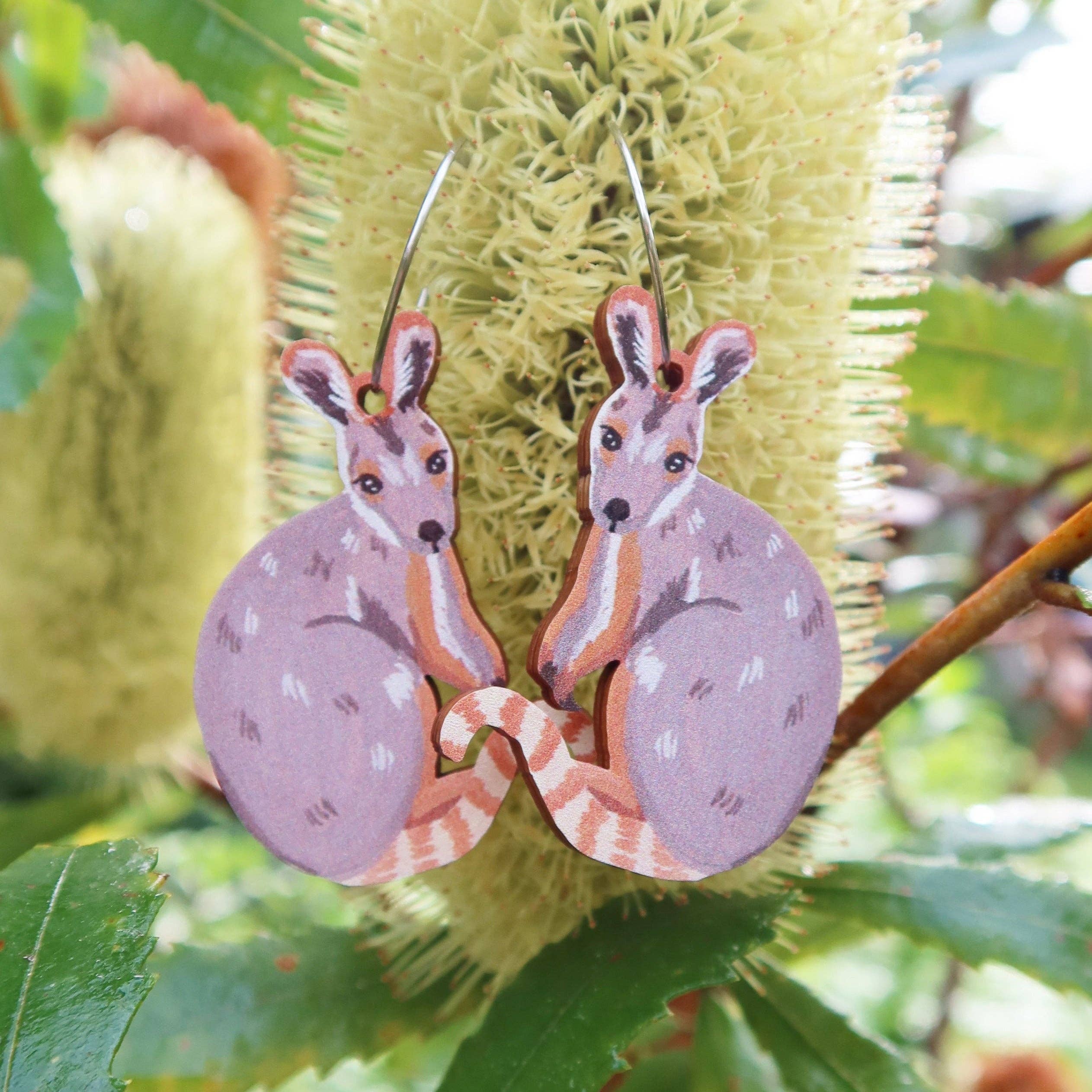 Pixie Nut & Co. - Wholesale Dangle Earrings - Wallaby Australian Animal Earrings1