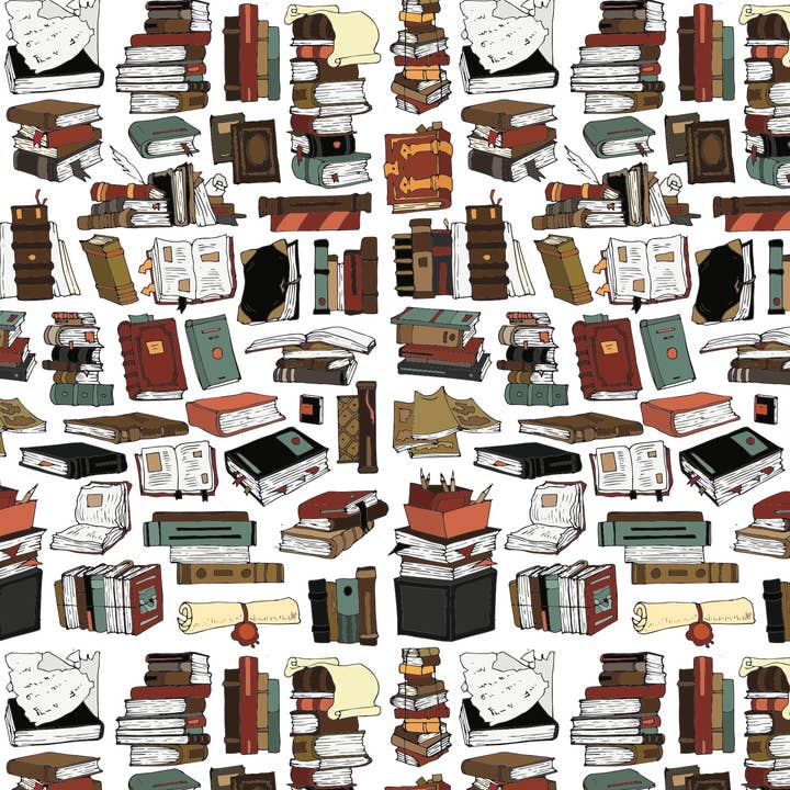 Stesha Party - Wholesale Flat Wrap - Book Themed Gift Wrapping Paper2