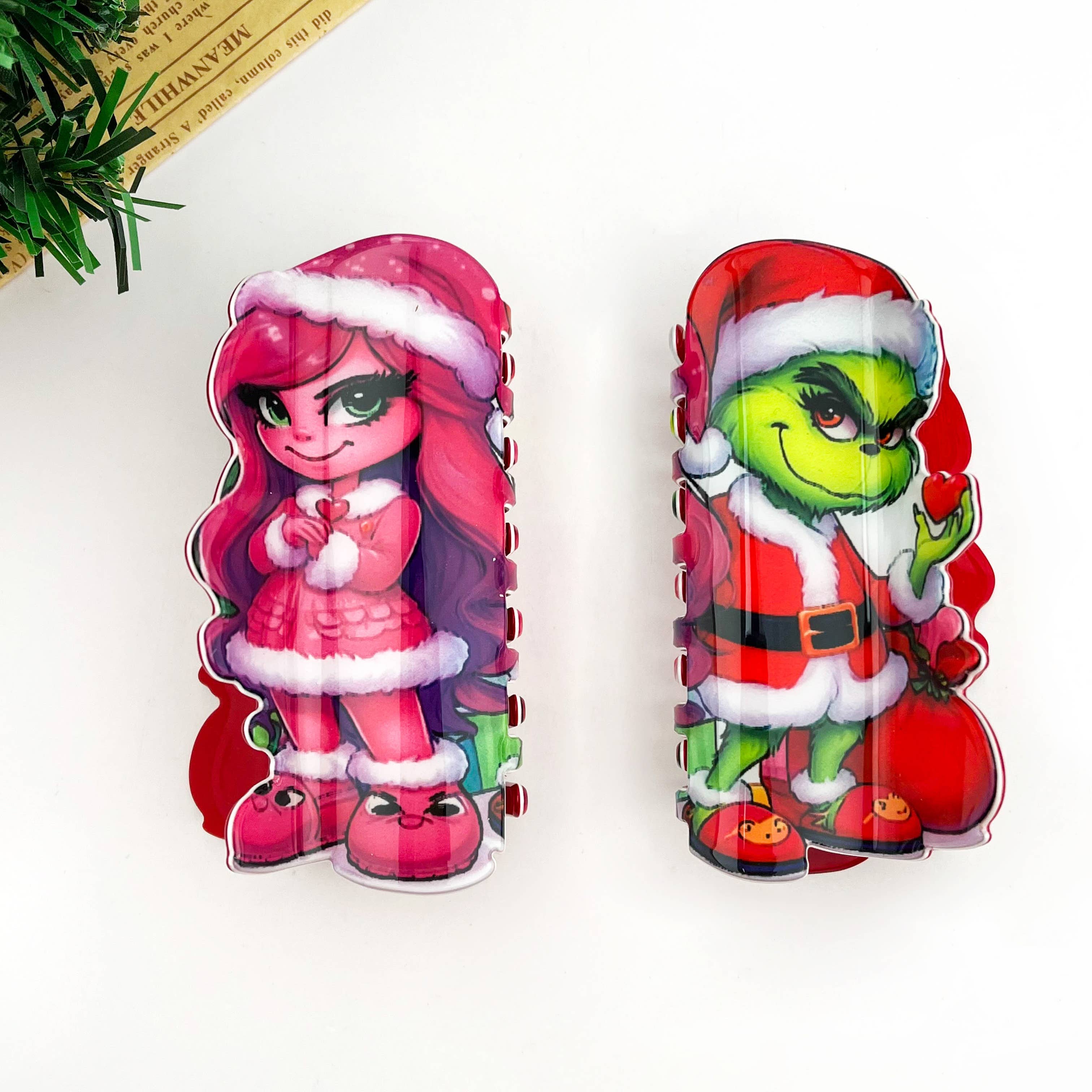 TheDivaSoap - Vente Pince à cheveux – femme - Série de pinces à cheveux de Noël, pince à cheveux amusante pour les fêtes1