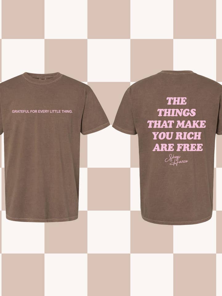 SHOP HARCO - Wholesale T-Shirt (Graphic) - Women's - GRATEFUL FOR EVERY LITTLE THING TEE1