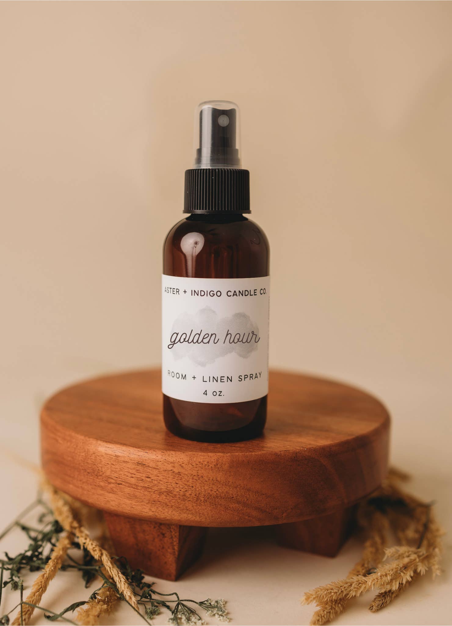 Aster + Indigo Candle Co. - Wholesale Room & Linen Spray - Golden Hour | Fall Room + Linen Spray | 4oz