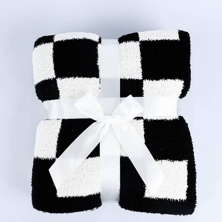 1 the Woman - Wholesale Throw Blanket - Plush Checkered Print Sofa Blanket 50*60inch5