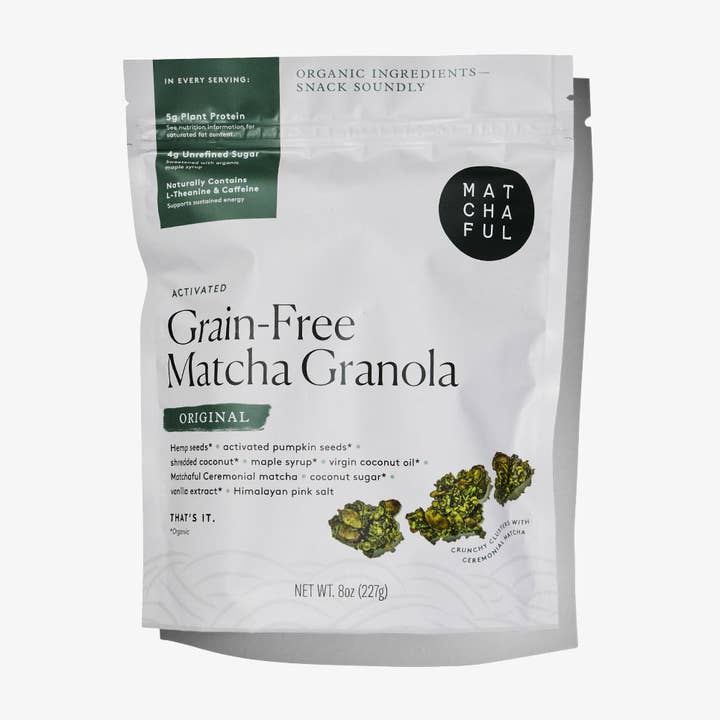 Original Grain-Free Activated Matcha Granola for wholesale by Matchaful