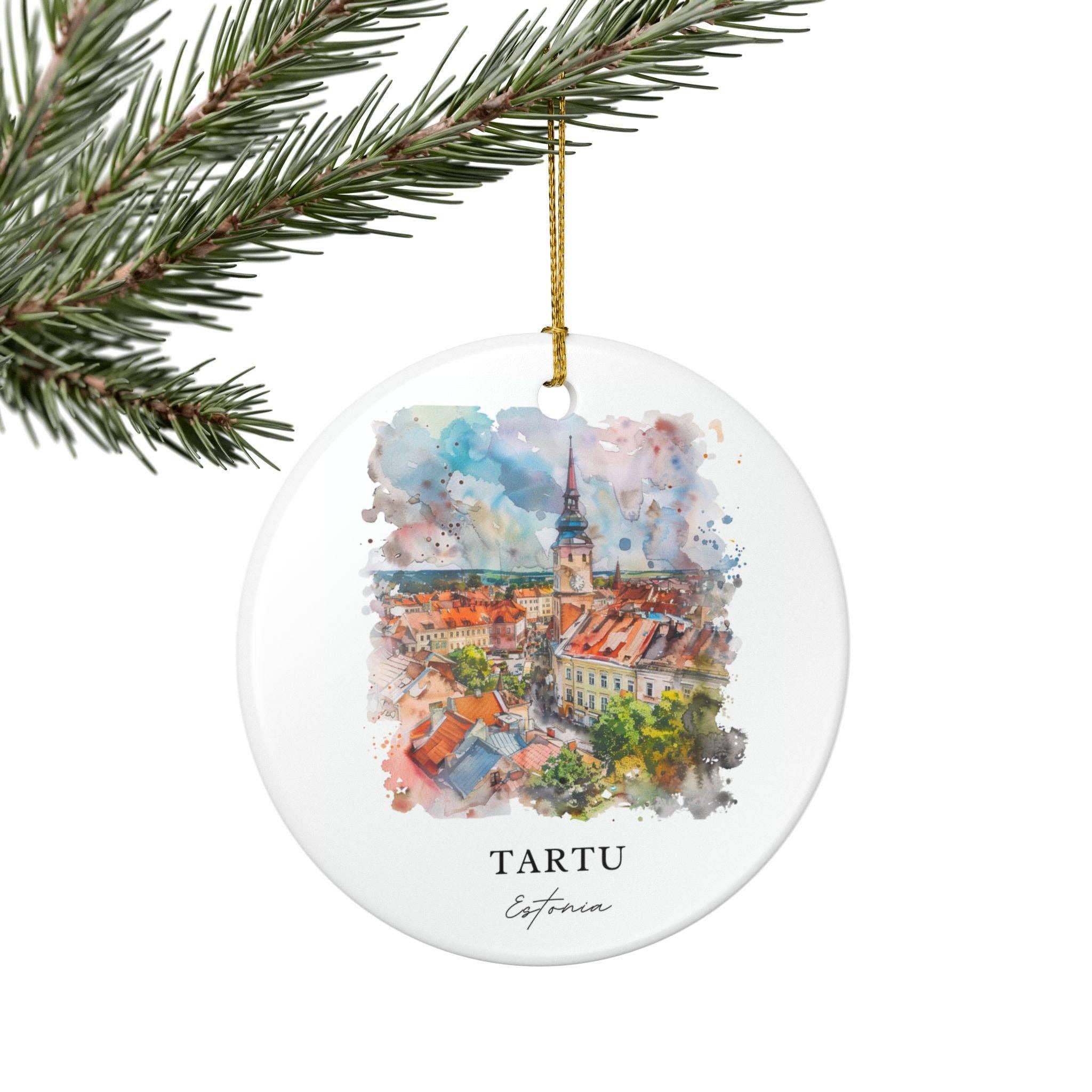 Premium Travel Art - Wholesale Ornament - Tartu Estonia Ornament: Unique Tartu Souvenir, Tartu Estonia Xmas Decor, and Authentic Estonia Gift4