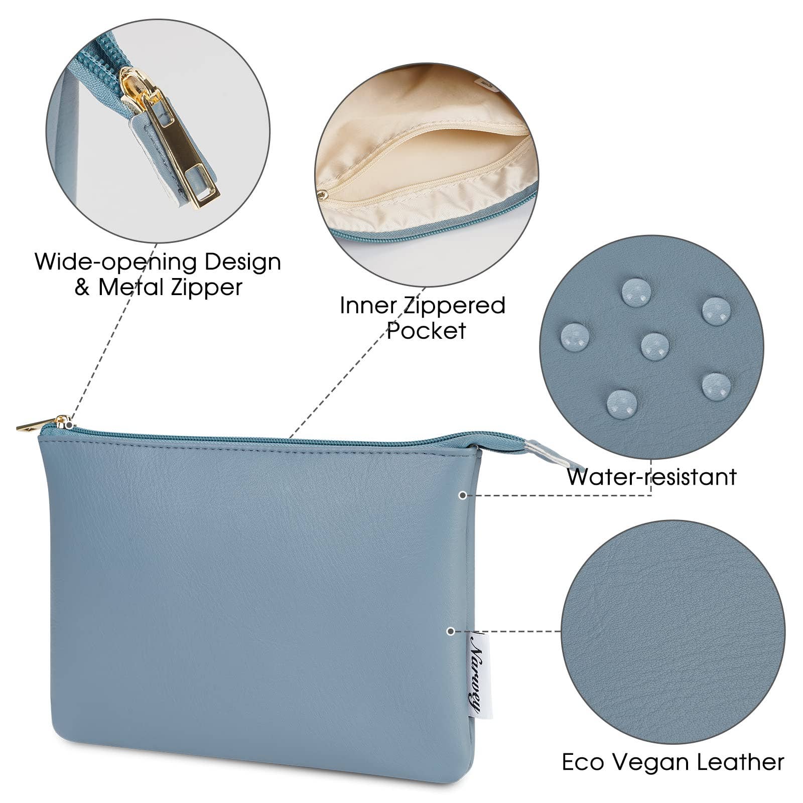 wandf - Wholesale Make-up/cosmetic bag - NW5808 Vegan Leather Travel Makeup Cosmetic Pouch14