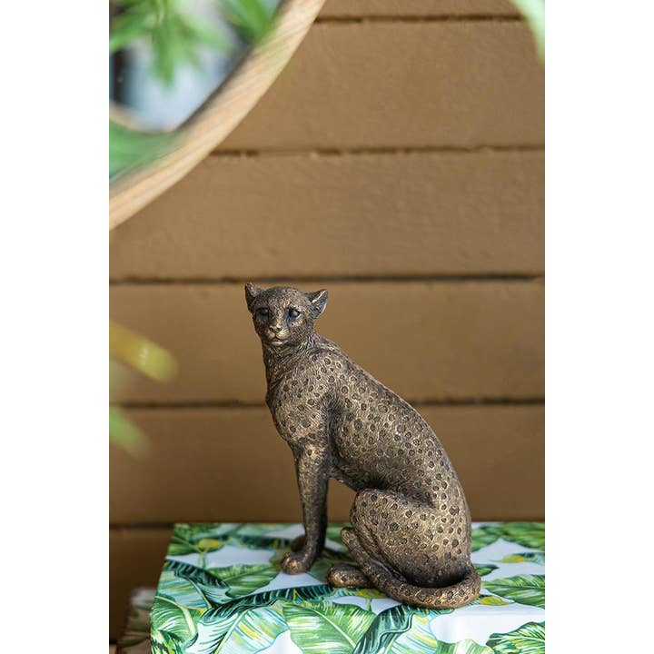 A&B Home Group Inc. - Wholesale Decoratief beeldje - Panter van koper, 15 cm11