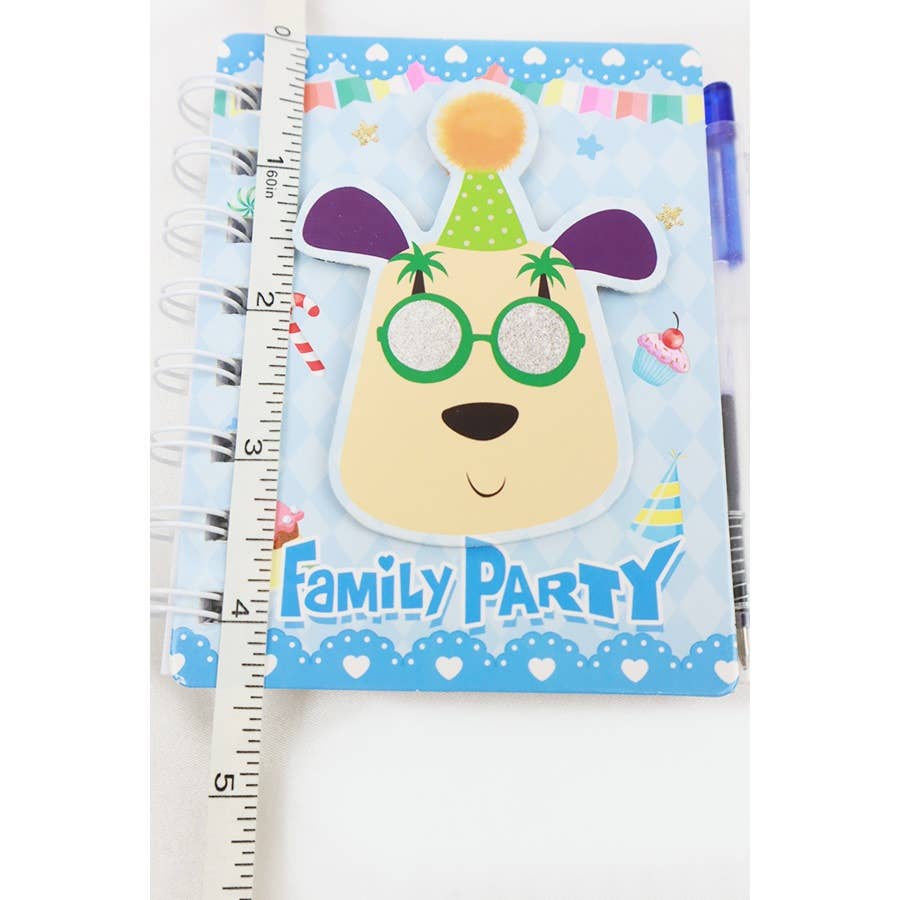MIX COLOR Assorted Animal Family Party Notebook with Pen for wholesale on Faire5
