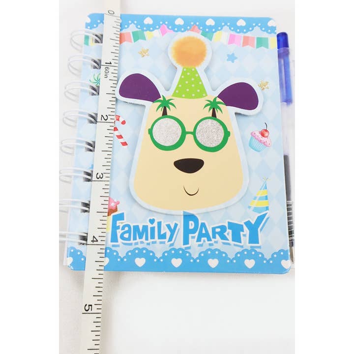 MIX COLOR Assorted Animal Family Party Notebook with Pen for wholesale on Faire5
