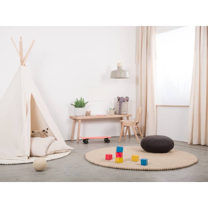 myfelt - Wholesale Area Rug - Levi felt ball rug round 100% wool6