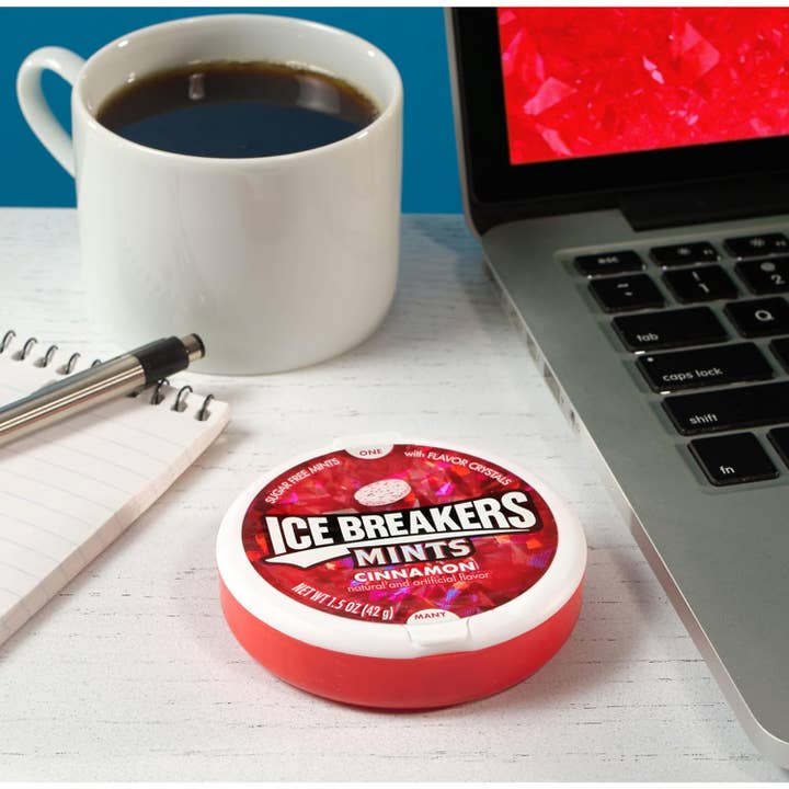 Snacky Candy - Wholesale Mints - Ice Breakers Tins Mints Cinnamon 1.3 oz 8 count3