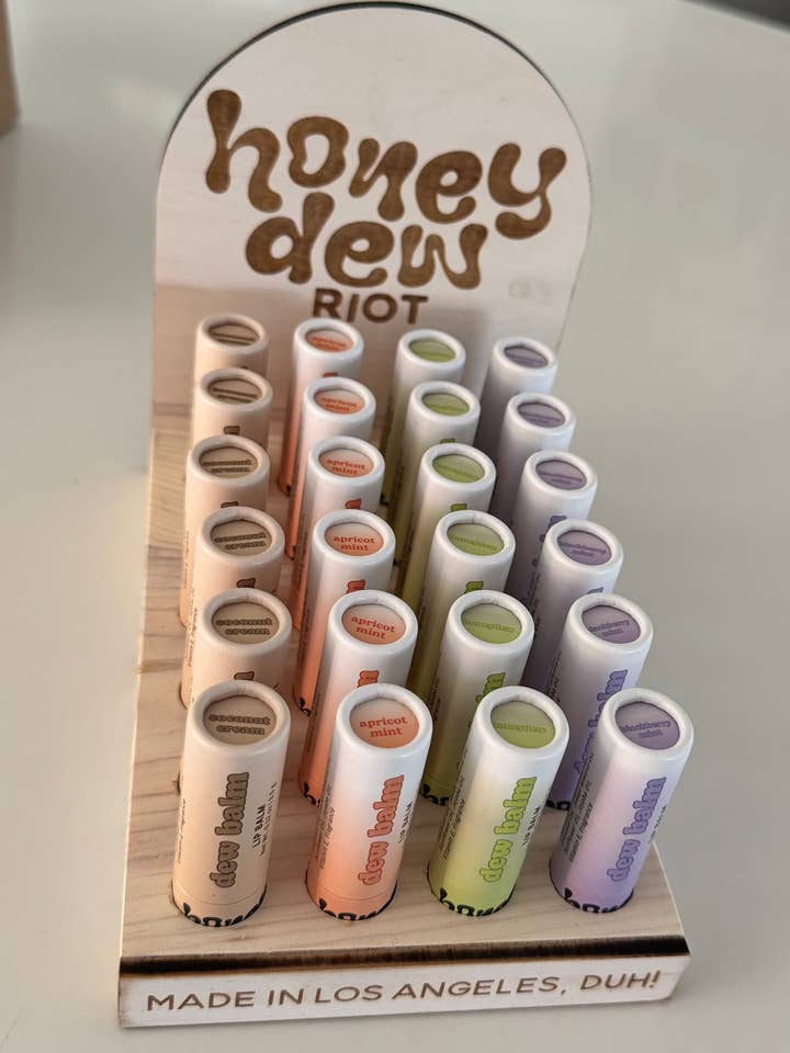 Honeydew Riot Dew Balm Display for wholesale by Honeydew Riot
