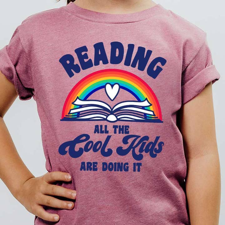 Reading All The Cool Kids Are Doing It Graphic Tee for wholesale by Kids By Kissed Apparel
