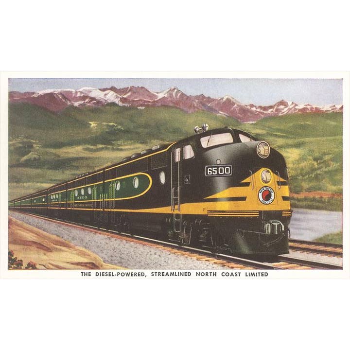 Found Image Press – wholesale Vykort – Vykort RR-206 Strömlinjeformad Dieseltåg
