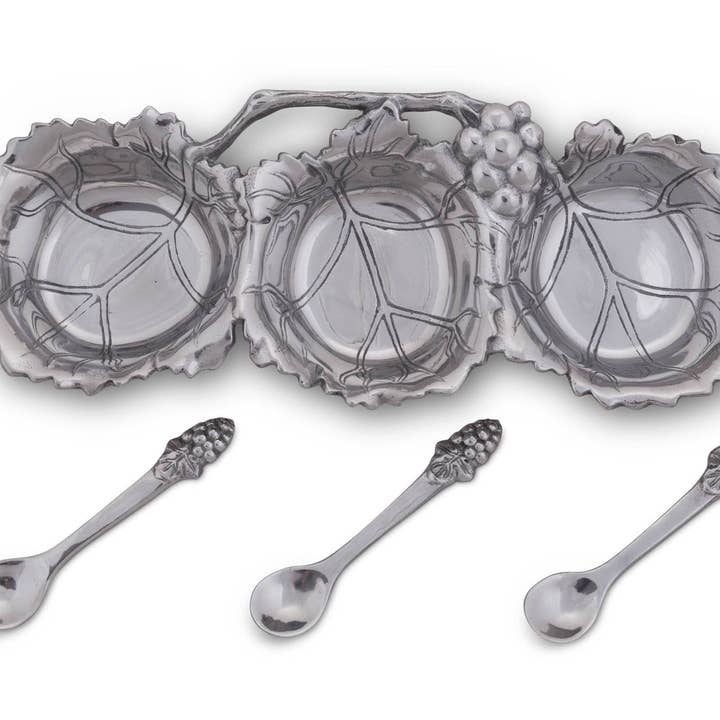 Arthur Court - Wholesale Serving utensil - Grape Condiment Server2
