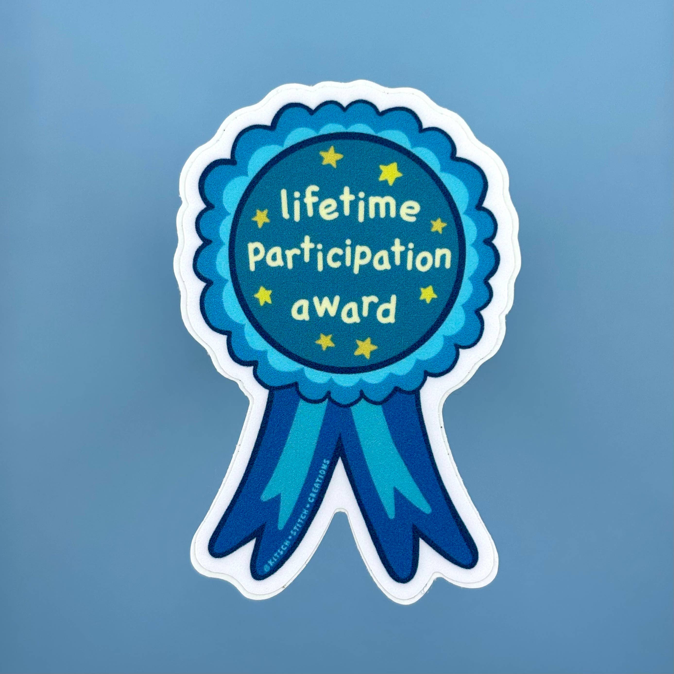 Kitsch Stitch Creations - Wholesale Sticker - Lifetime Participation Award Vinyl Sticker