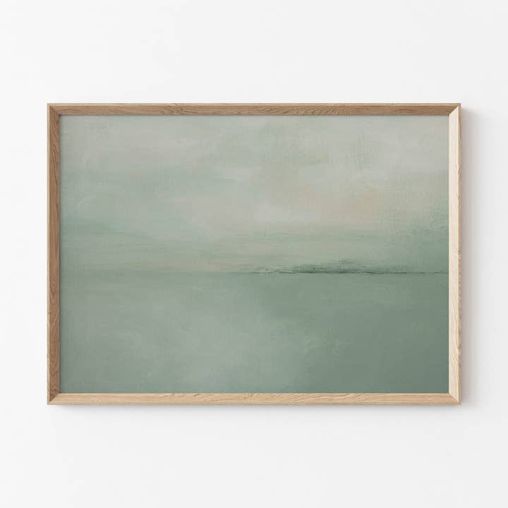 AMY WARR ART – Großhandel Kunstdruck – Kunstdruck - Abstrakte Küstenlandschaft - 'Into the Haze'1