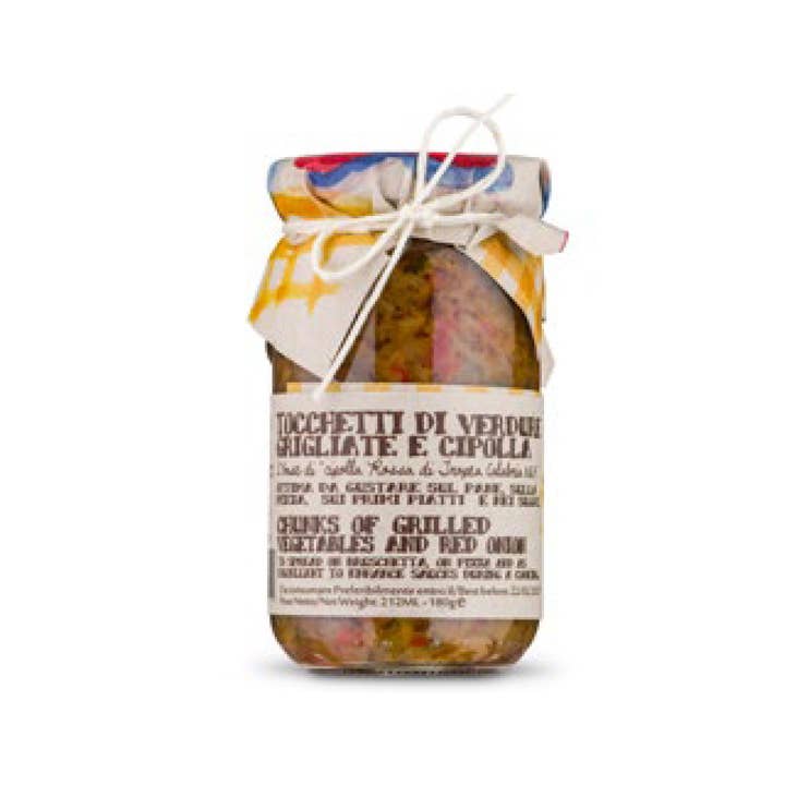 Calabria da Gustare - Wholesale Pickled Vegetables - Chunks of grilled vegetables with Tropea Red Onion