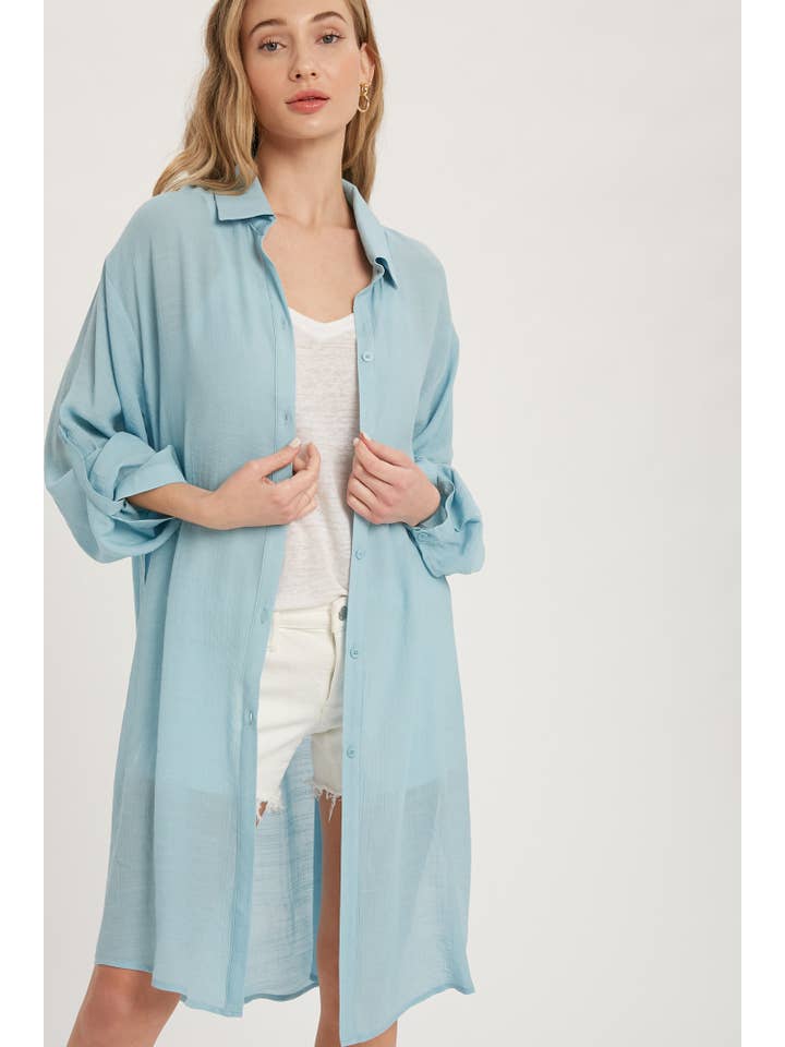 Bluivy – Camisa com botões no colarinho – Mulher por atacado – CAMISA DE PALANGRE VENTILADA COM BOTÕES3