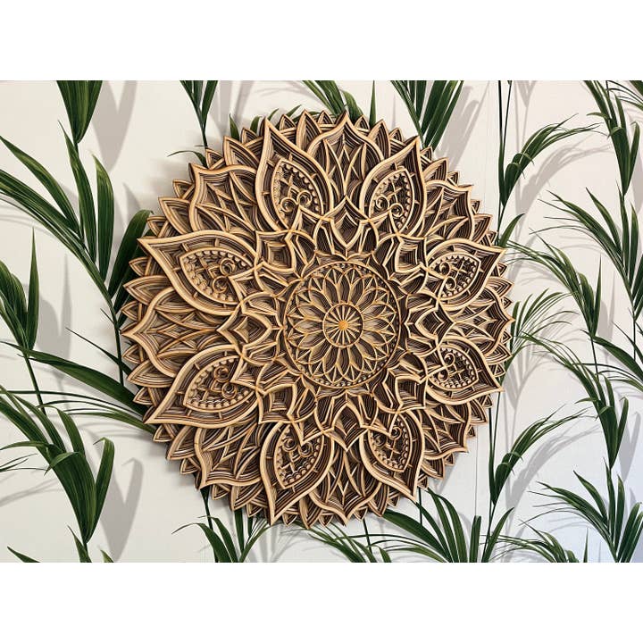 MANDALA SUNFLOWER - Mandala Wall Decor for wholesale by BHDecor