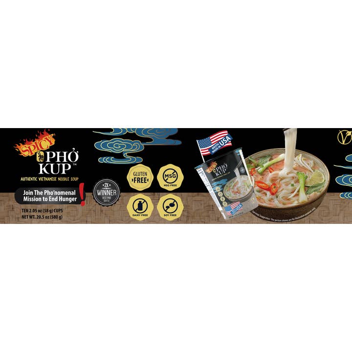 Phonomenal - Wholesale Soup - Pho Kup Spicy Veggie 10-2.05oz