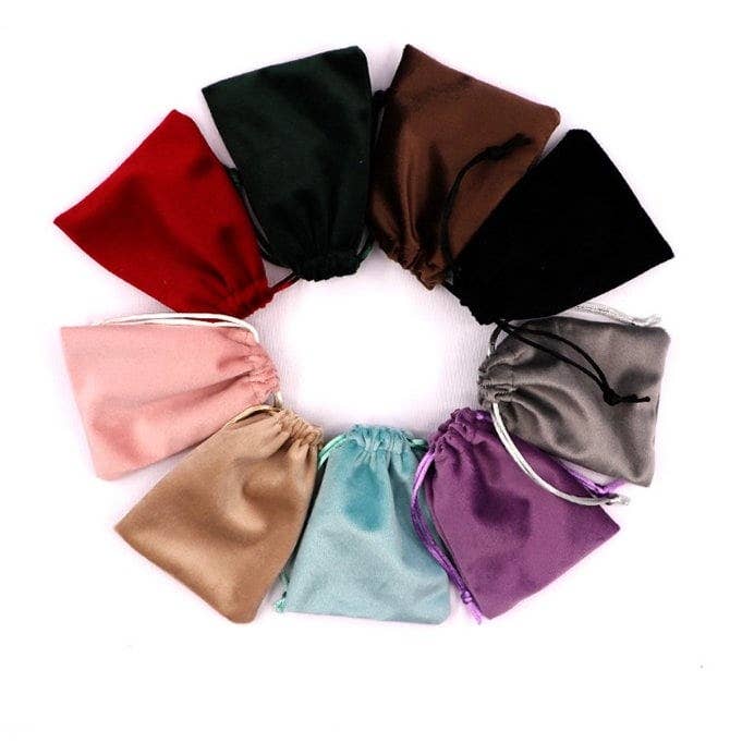 Zakka - Wholesale Gift Bag - 50 pcs Silky Velvet Pouch 2.75" x 3.5" Super Soft Gift Bag4
