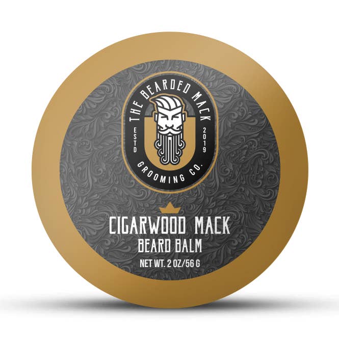 Cigarwood Mack Beard Balm - Tobacco, Oud + Smoky Vanilla for wholesale by The Bearded Mack Grooming Co