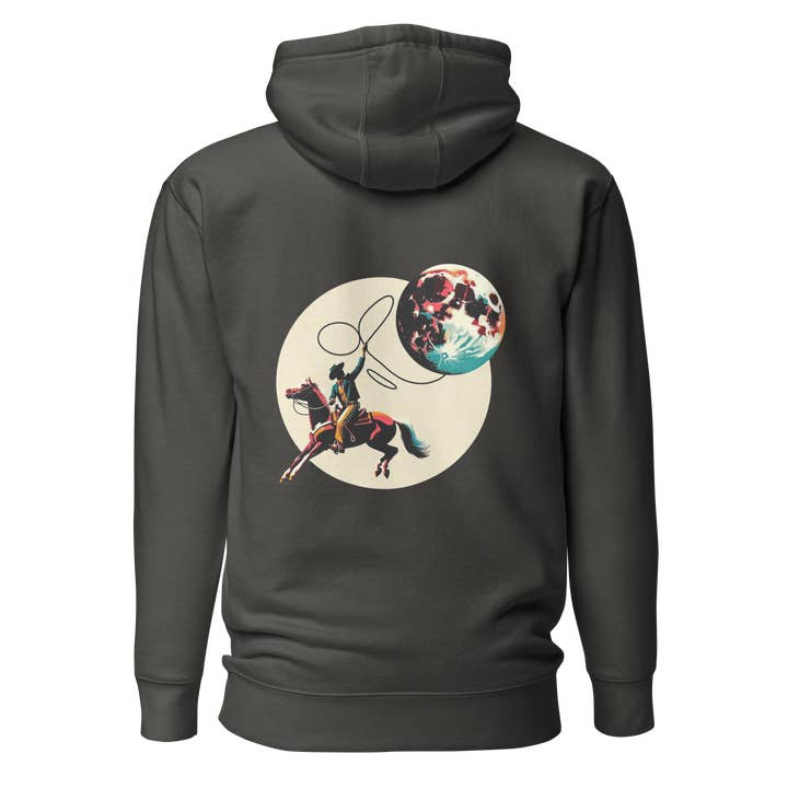 Sweat à capuche imprimé Cosmic Cowboy pour la vente par Texas Eclipse Outfitters