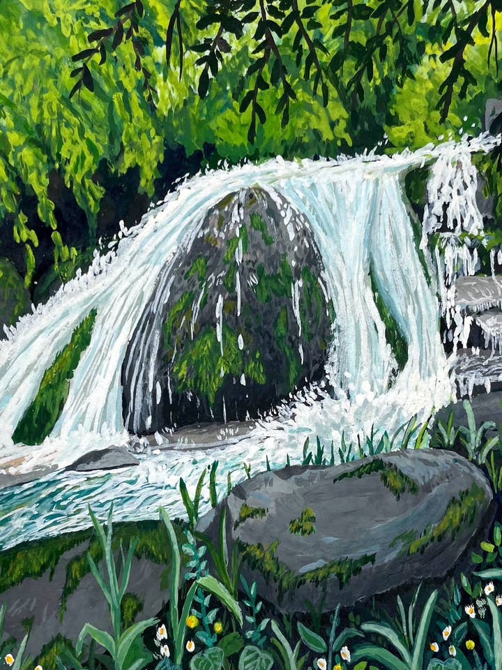 Roaring Run Falls Print for wholesale by Lilly Carr Art