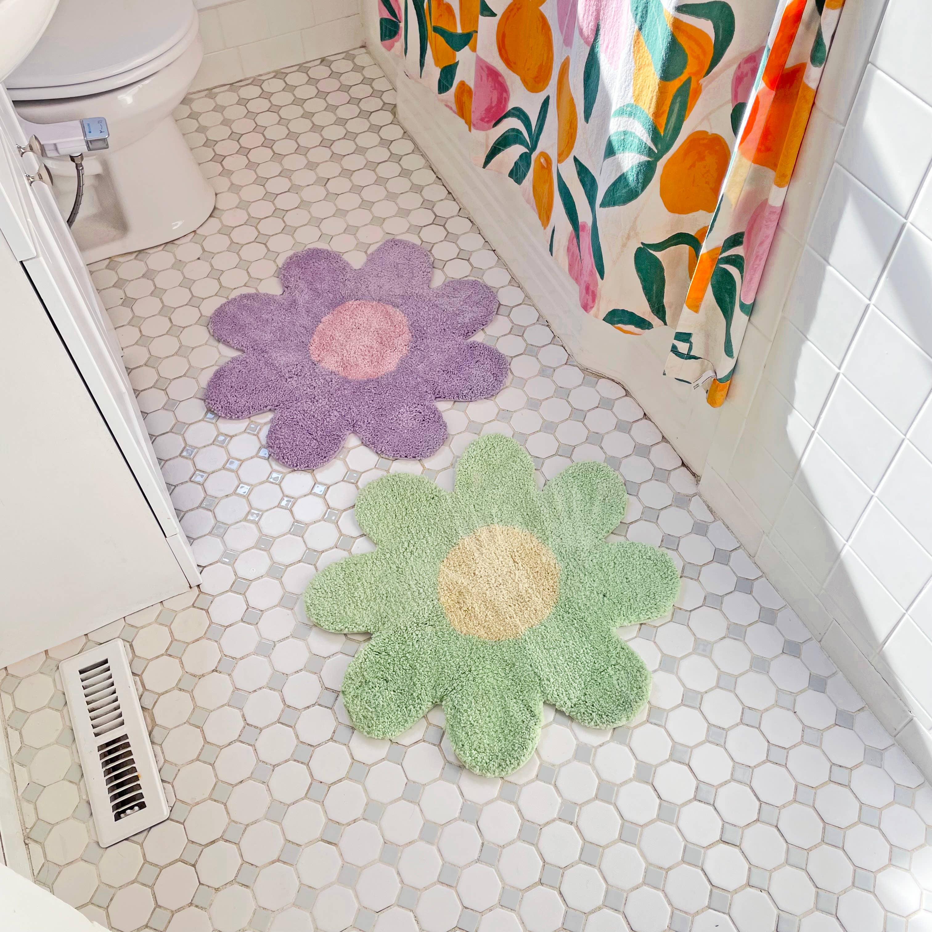 A Shop of Things - Wholesale Bath Mat - Daisy Rug- Lavender3