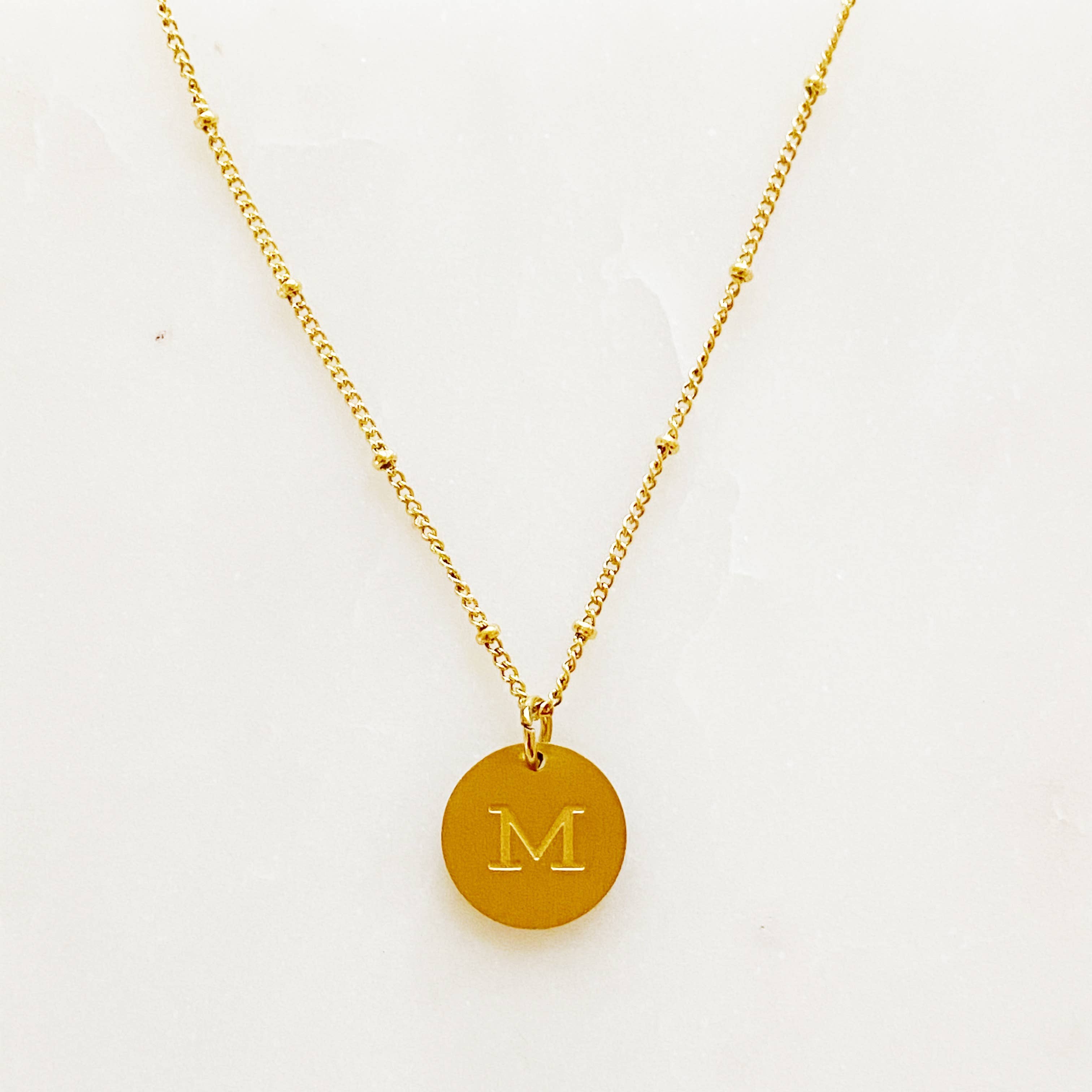 Ellison+Young - Wholesale Pendant/Charm Necklace - Ellison + Young: Singular Charm Initial Necklace16