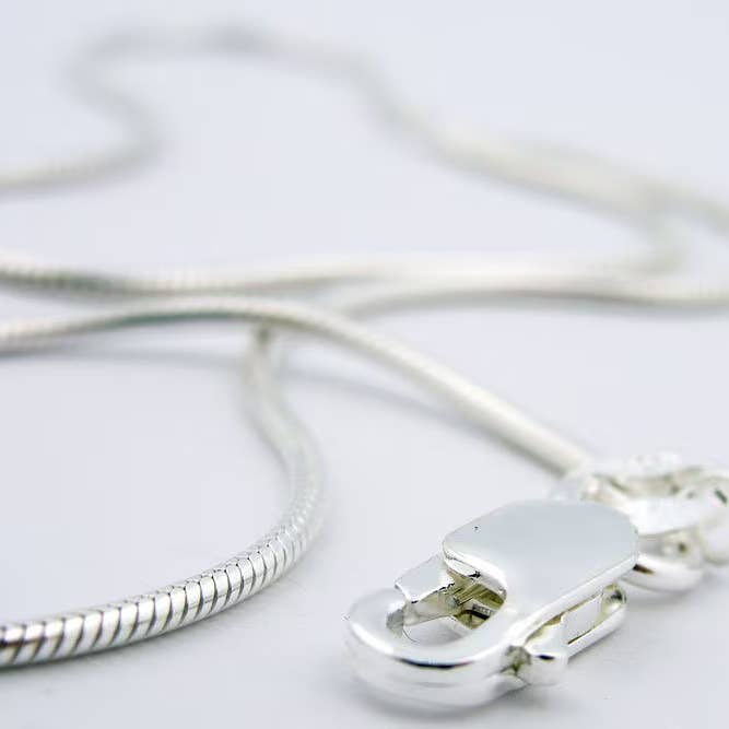 Sterling sølv slangekæde (16-20") for engroshandel hos Momo Glassworks