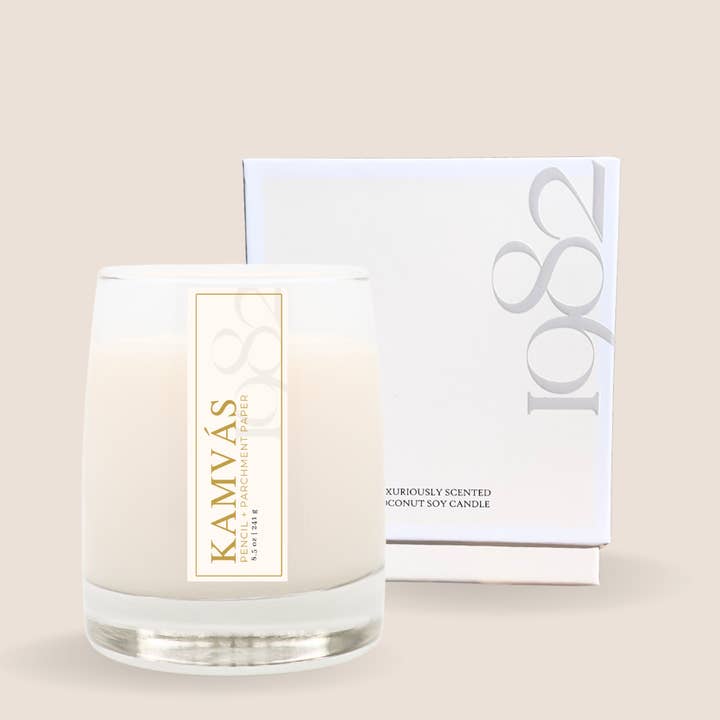 Kamvas (8.5 oz Single Wick) Candle for wholesale by 1982 Candle Co.
