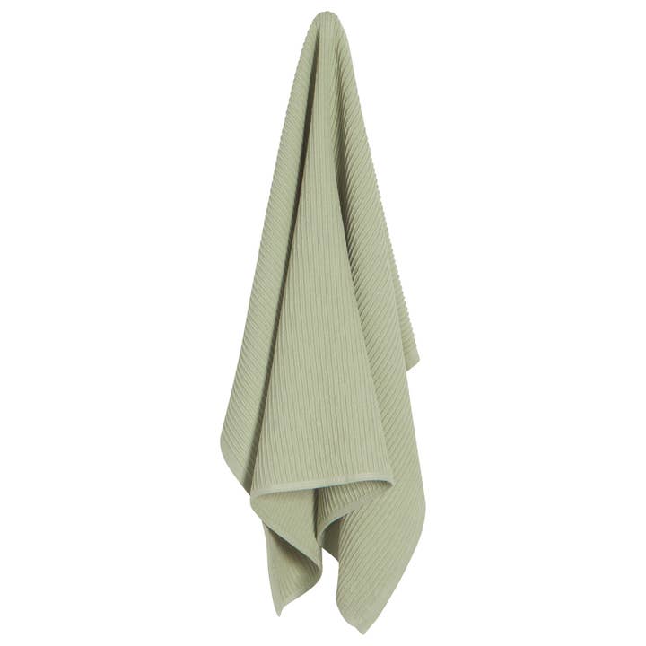 Ripple Sage Green Turkish Cotton Dishtowel for wholesale by Danica Brands