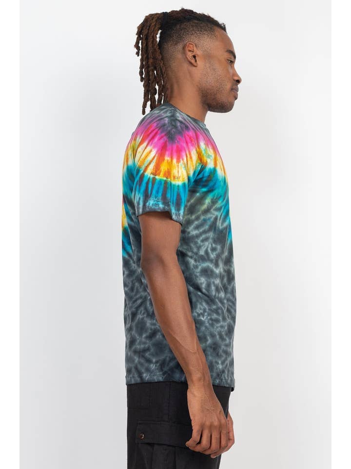 Lakhays Collection Inc. - Vendita all'ingrosso Maglietta - Uomo - T-shirt tie-dye unisex Rainbow Arc3