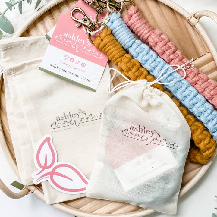 Ashley's Macrame - Wholesale Keychain - Women's - Macrame Wristlet Keychains1