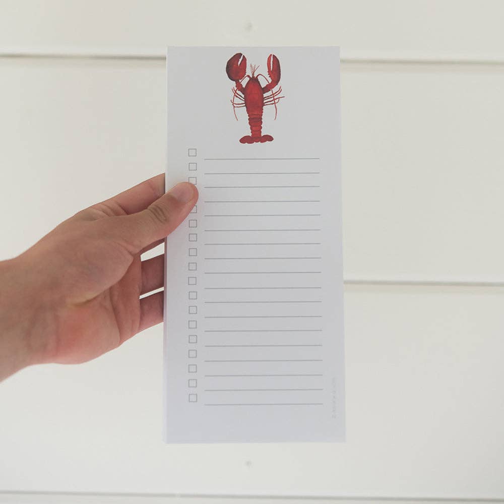 Finding Silver Pennies - Wholesale Notepad - Lobster List Pad | Coastal To Do Notepad1