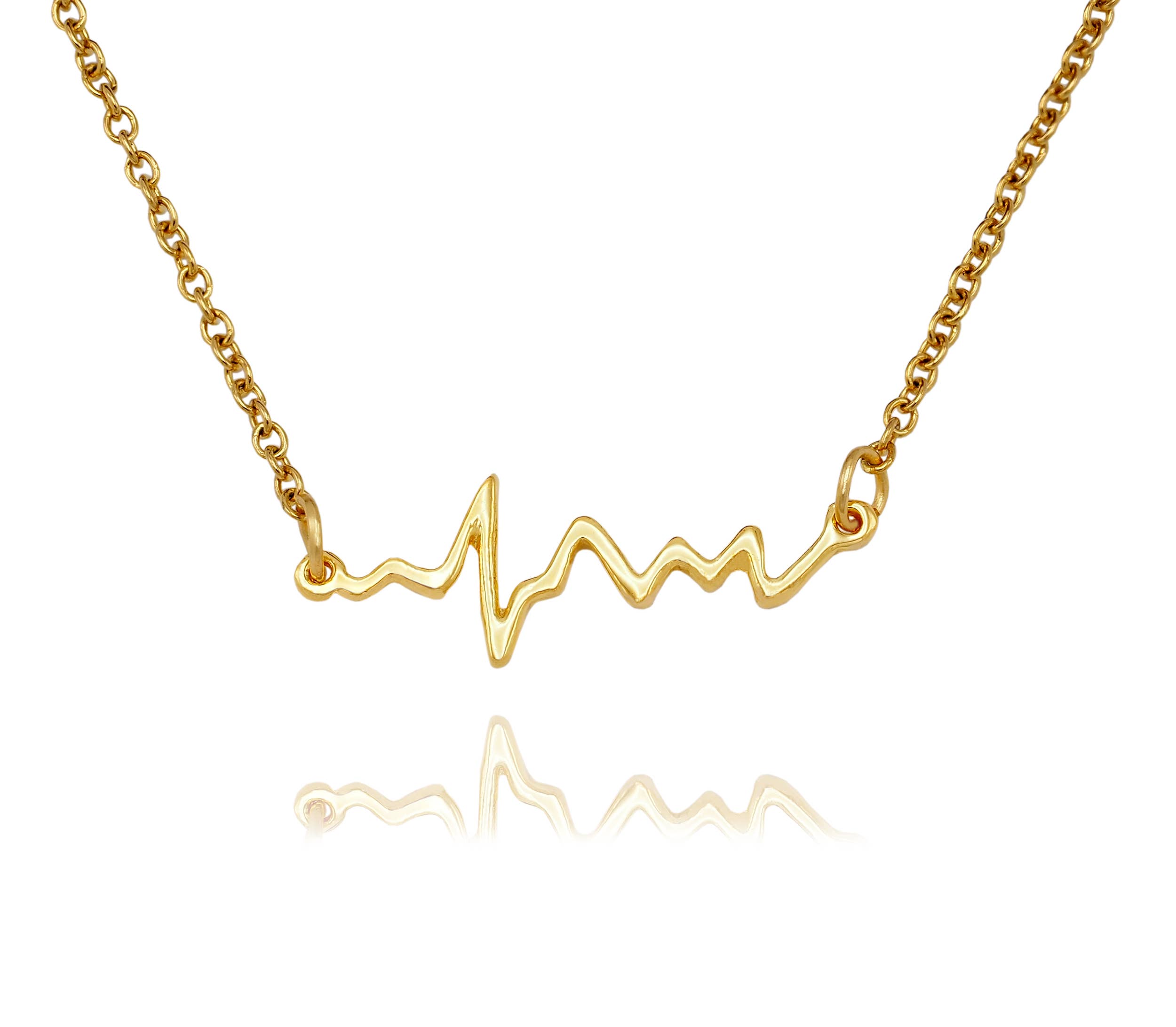 Quan Jewelry - Wholesale Pendant/Charm Necklace - Macaria Electrocardiogram Heartbeat Necklace, Nurse Gifts31