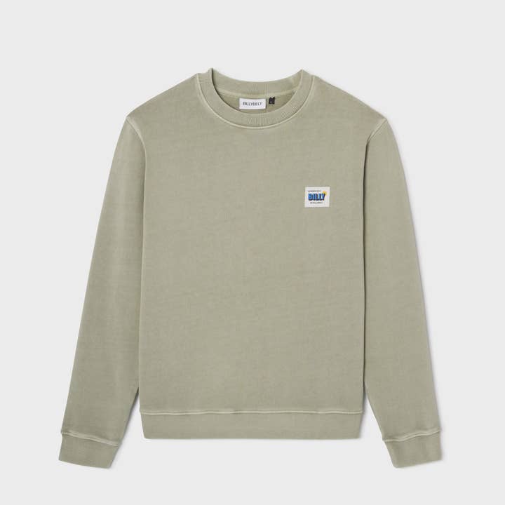 Sweatshirt i 100% økologisk bomuld - Olivengrøn for engroshandel hos BILLYBELT