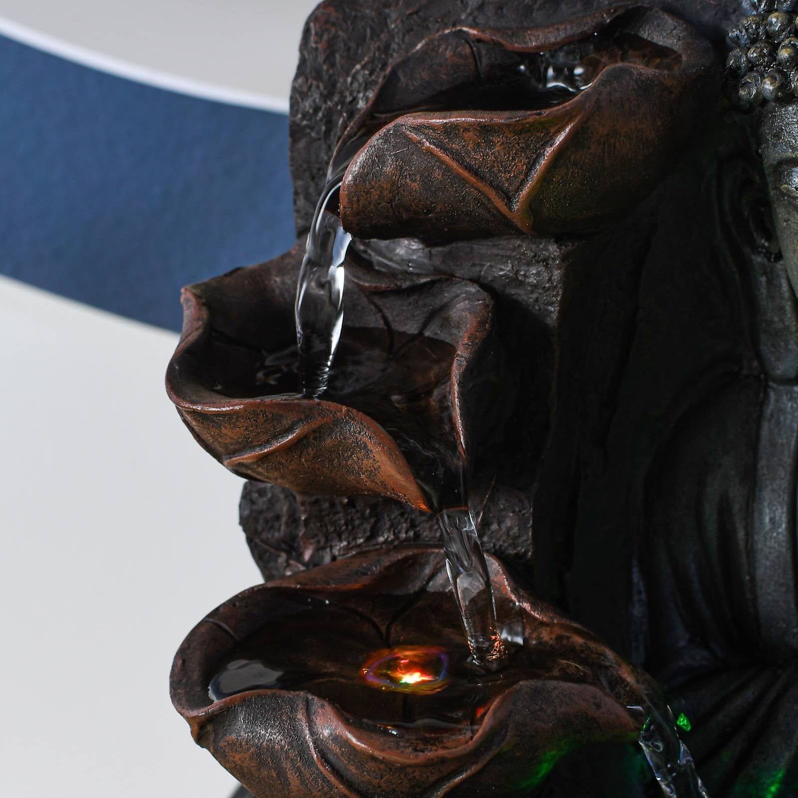 Zen'Arôme – Ornamento por atacado – Fonte Buddha Spiritualidade - Atmosfera Zen com Luzes LED10