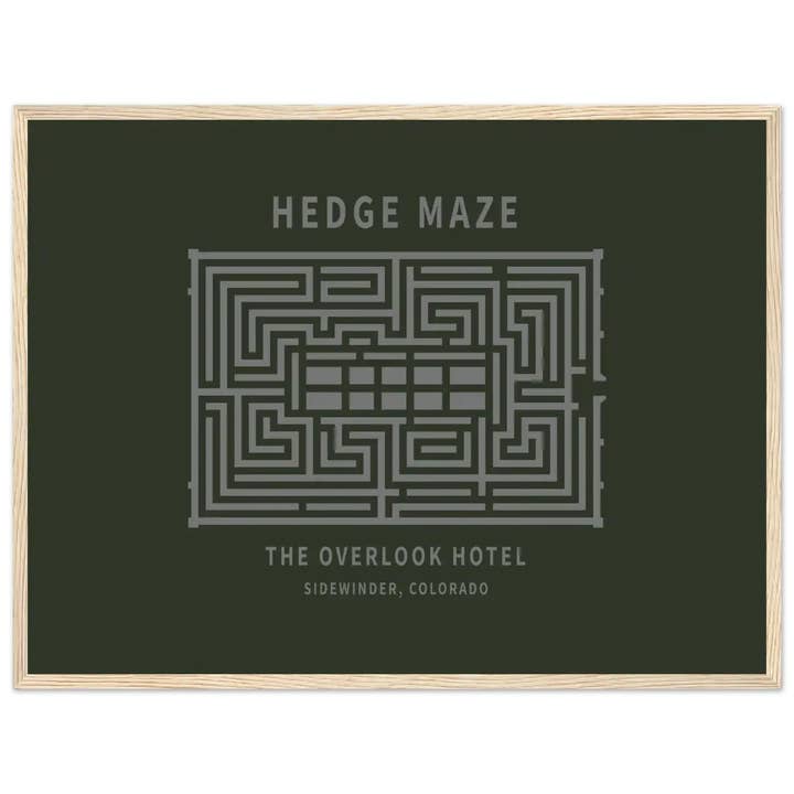 Laberinto de Setos, El Hotel Overlook - Póster de la Película El Resplandor para venta al por mayor de Art-O-Rama Shop