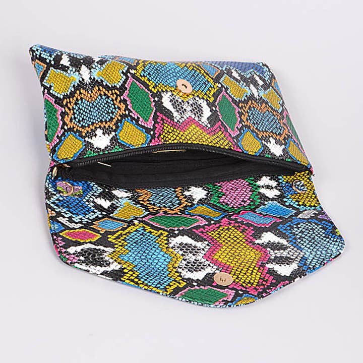 3AM BY H&D ACCESSORIES – wholesale Clutch bag – women's – Hipster Snakeskin Clutch