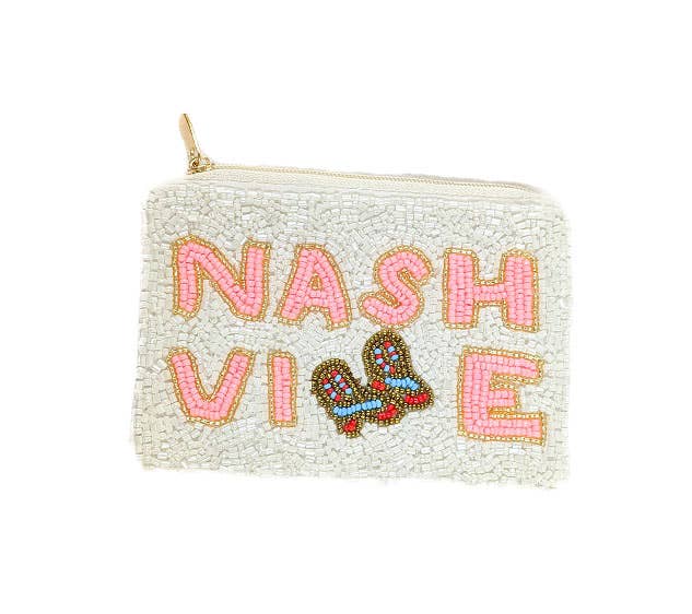 Nima Accessories Inc - Wholesale Coin Purse - Women's - Ladies NASHVILLE Themed Beaded Coin Purse0