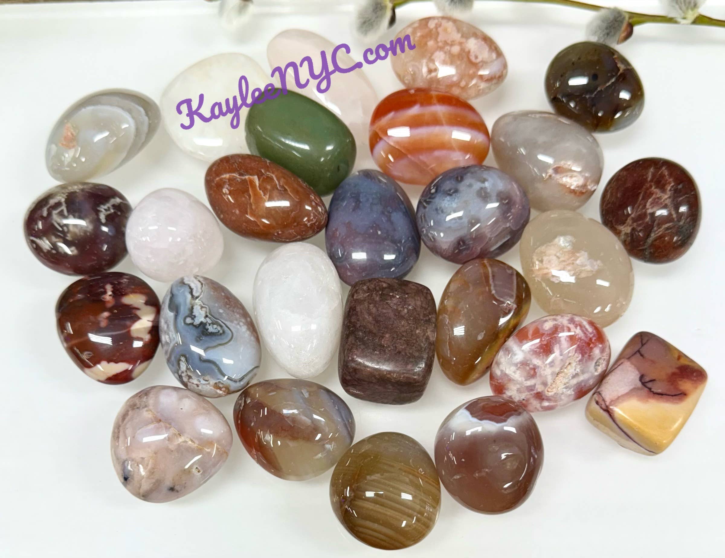 KayleeNYC - Wholesale Spiritual Stone/Crystal - wholesale 2 lbs Natural Mix Crystals Tumble healing energy2