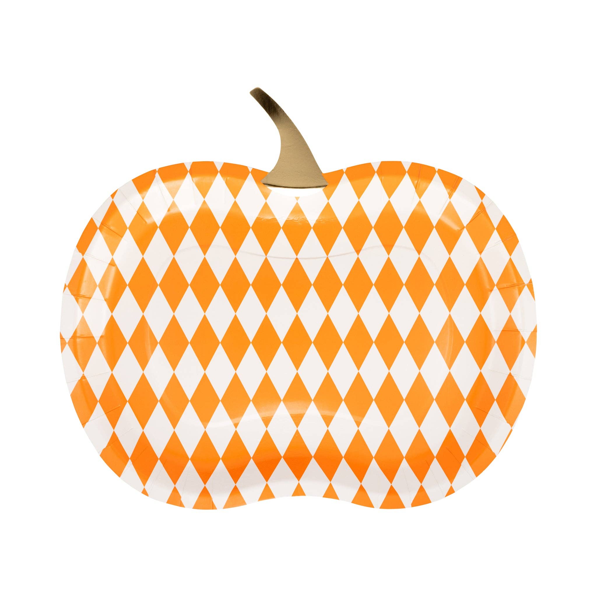 My Mind’s Eye - Vente Assiette jetable - PLPL1292 - Ensemble d'Assiettes en Forme de Citrouille Arlequin2