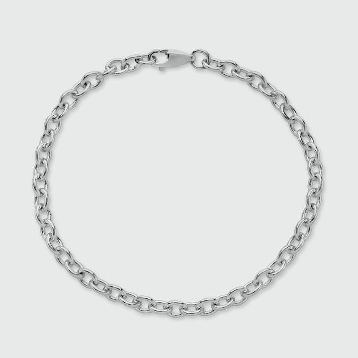 Callow Sterling Silver Trace Link Bracelet for wholesale by Auree Jewellery