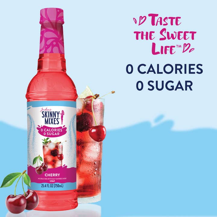 Jordan's Skinny Mixes - Wholesale Cocktail Mix/Syrup - Sugar Free Cherry Flavor Infusion Syrup2